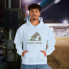 Load image into Gallery viewer, Barrel Racer Hooded Sweatshirt - 3 barrels, 2 hearts, one dream
