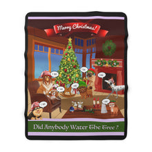 Load image into Gallery viewer, Unleash the laughs with our Funny Dog Antics Christmas Blanket
