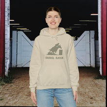 Load image into Gallery viewer, Barrel Racer Hooded Sweatshirt - 3 barrels, 2 hearts, one dream
