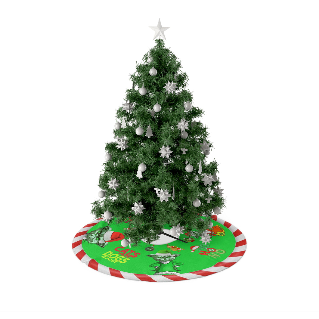 Why settle for ordinary? Discover the Magic of a Grinch-inspired Cat Tree Skirt for Your Grinch Christmas Decorations